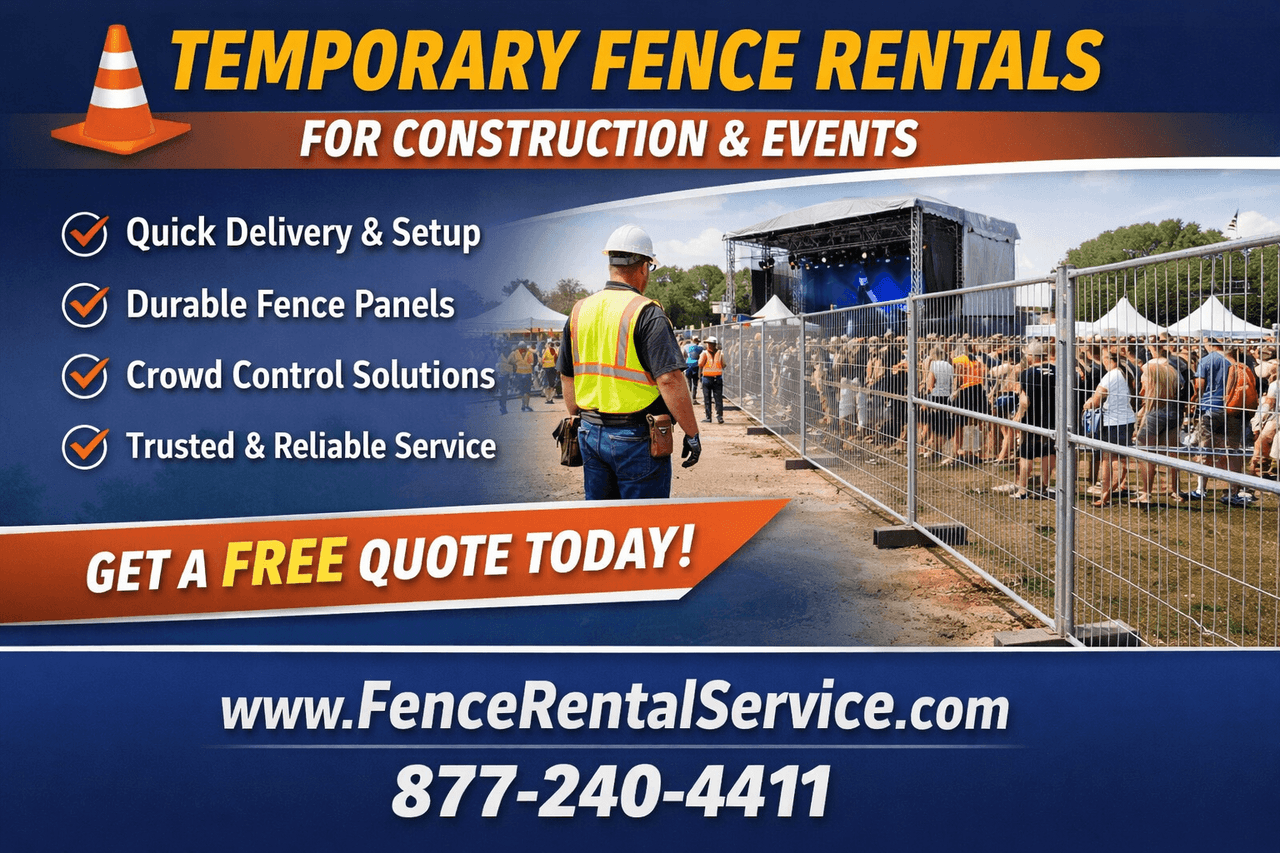 Temporary Fence Rental That Keeps Your Site Safe, Organized, and Under Control